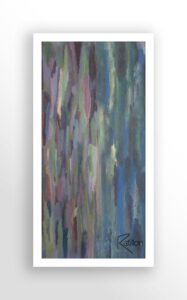 Techno vert, peinture acrylique art contemporain